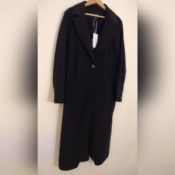 Bernardo Black Stretch Garbardine Trench Coat - Picture 3 of 10